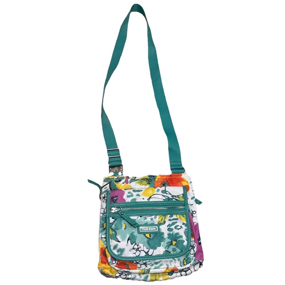 Multi 3X11X11" Print Tyler Rodan Cross Body Shoulder Bag Purse w 46" Adj Strap
